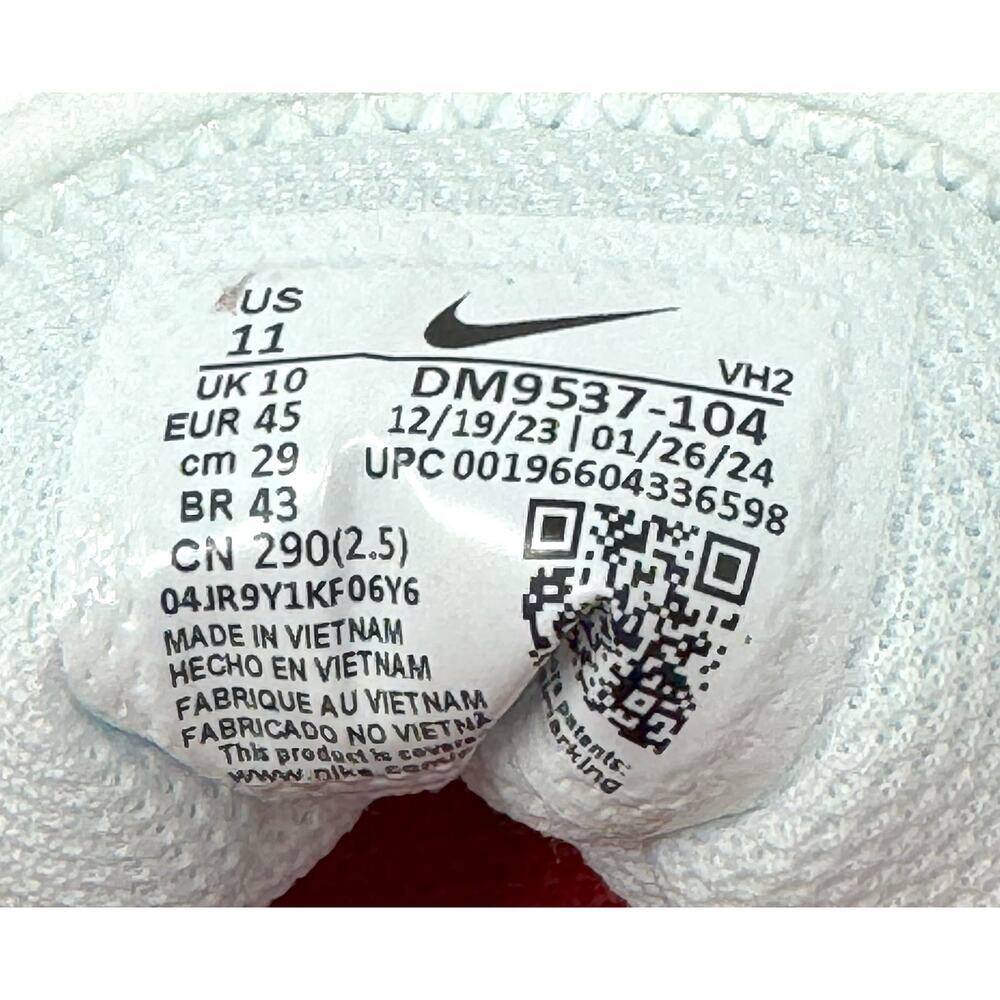 Nike Men's AirMax Systm, White/Red, Size 11 - Picture 6 of 6